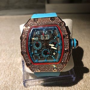 Men’s high end luxury Watch, waterproof mechanical watch, 3 dialed watch